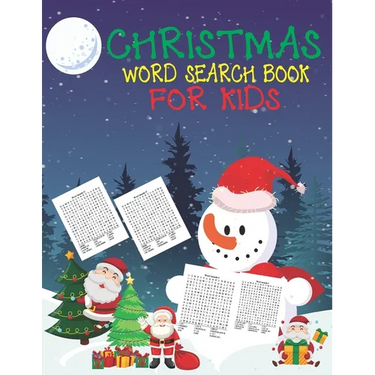 Christmas Word Search Book For Kids: 30 Easy Large Print Word Find Puzzles for Kids: Jumbo Word Search Puzzle Book (8.5"x11") with Fun Themes! (Word S