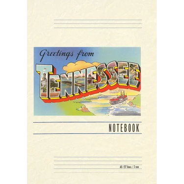 Vintage Lined Notebook Greetings from Tennessee