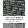 Casualty List for the Vietnam War for the State of California