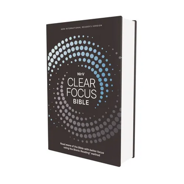 Nirv, Clear Focus Bible, Hardcover, Charcoal/Blue: Read More of the Bible with Better Focus