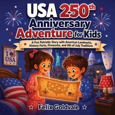 USA 250th Anniversary Adventure for Kids: A Fun Patriotic Story with American Landmarks, Historical Facts, Fireworks, and 4th of July Traditions