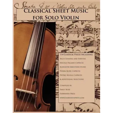 Classical Sheet Music for Solo Violin