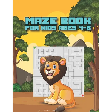 Maze Book For Kids Ages 4-8