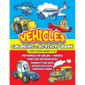 Vehicles Coloring and Activity Book for Kids ages 4-8: Cars Trucks Trains Tractors Airplanes + Mazes, Dots to Dot, Find the difference, Shadow Matchin
