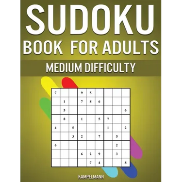 Sudoku Book for Adults Medium Difficulty: 300 Sudoku Puzzles for Adults with Intermediate Difficulty