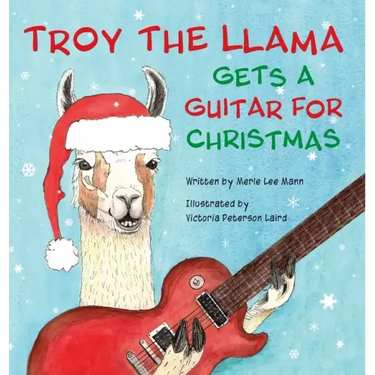 Troy the Llama Gets a Guitar for Christmas