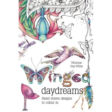 Winged Daydreams: Hand drawn designs to colour in