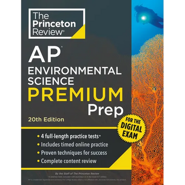 Princeton Review AP Environmental Science Premium Prep, 20th Edition: 4 Practice Tests + Digital Practice Online + Content Review