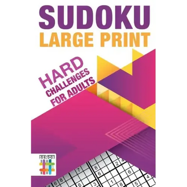 Sudoku Large Print Hard Challenges for Adults