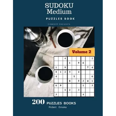 Sudoku Medium Puzzles Book Concept Presents 200 Puzzles Books Volume 2: 200 Puzzles (Medium)