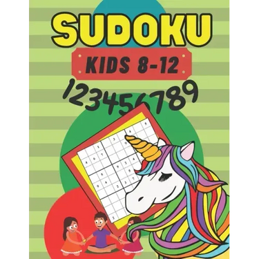 Sudoku: Ages 8-12 - Smart Girls - Brain Game - Improve Memory Critical Thinking Skills - Puzzle For Kids - Unicorn Cover -