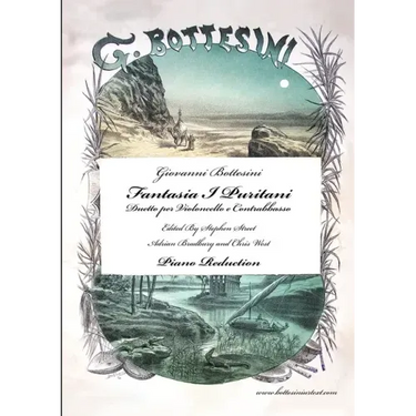 Fantasia I Puritani Duetto For Double Bass and Cello - Piano Reduction
