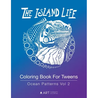 Coloring Book For Tweens: Ocean Patterns Vol 2: Colouring Book for Teenagers, Young Adults, Boys, Girls, Ages 9-12, 13-16, Cute Arts & Craft Gif