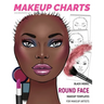 Makeup Charts - Face Charts for Makeup Artists: Black Model - ROUND face shape