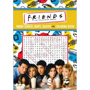 Friends Word Search, Quips, Quotes, and Coloring Book
