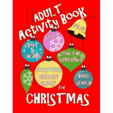 Adult Activity Book Christmas Activity Book for Adults: Large Print Christmas Word Search Cryptograms Crosswords Trivia Quiz and More