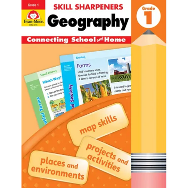 Skill Sharpeners: Geography, Grade 1 Workbook