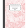 Composition Notebook: Pink Marble Wide Ruled Composition Notebook - Notebook For School
