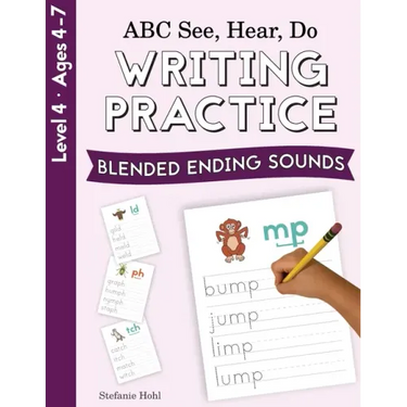ABC See, Hear, Do Level 4: Writing Practice, Blended Ending Sounds