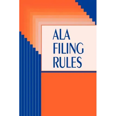 ALA Filing Rules