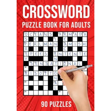 Crossword Puzzle Books for Adults: Quick Cross Word Puzzles Activity Book 90 Puzzles (US Version)