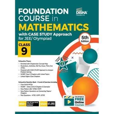 Foundation Course in Mathematics with Case Study Approach for JEE/ Olympiad Class 9 - 5th Edition