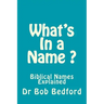 What's In a Name: Biblical Names Explained