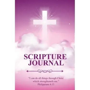 Scripture Journal: Scriptures, Bible Verse & Prayer Journal, Daily Study Notes, Writing Verses, Inspirational Christian Gift, Notebook