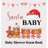 Christmas Baby Shower Guest Book (hardback)