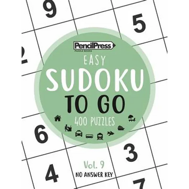 SUDOKU TO GO (400 Puzzles, easy): Sudoku Puzzle Books for adults