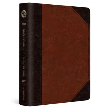 ESV Single Column Journaling Bible (Trutone, Brown/Cordovan, Portfolio Design)