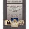 Nathan A. Dobbins, Petitioner, V. United States. U.S. Supreme Court Transcript of Record with Supporting Pleadings