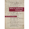 What is Authorial Philology?