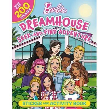 Barbie Dreamhouse Seek-And-Find Adventure: 100% Officially Licensed by Mattel, Sticker & Activity Book for Kids Ages 4 to 8