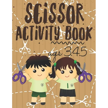 Scissor Activity Book: Scissor skills for preschoolers to kindergarteners ages 3.4.5, cut and glue workbook with 100 pages.