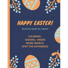 Happy Easter!- Activity Book for Adults: coloring, sudoku, mazes, word search, spot the difference