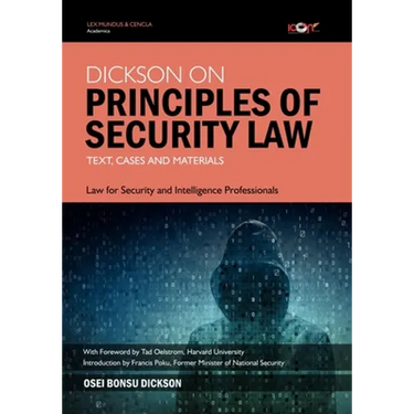 Dickson on Principles of Security Law: Text, Cases and Materials