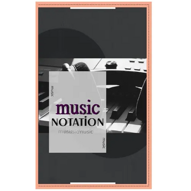 Music Notebook: Music Notation