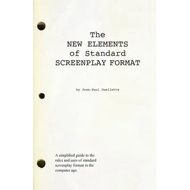 The New Elements of Standard Screenplay Format