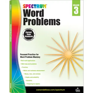 Word Problems, Grade 3: Volume 76