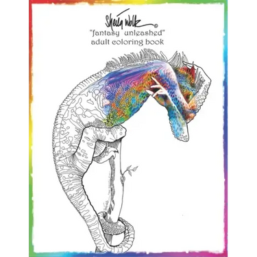Sheila Wolk"Fantasy Unleashed" Adult Coloring Book