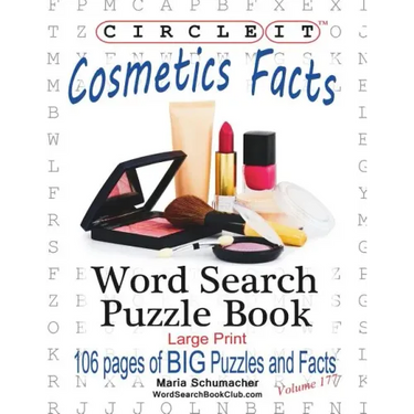 Circle It, Cosmetics Facts, Word Search, Puzzle Book
