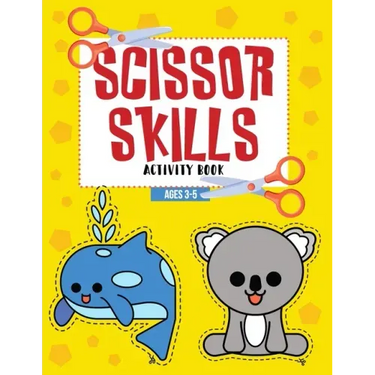 Scissor Skills Activity Book Ages 3-5: Color, Cut & Glue Preschool Workbook