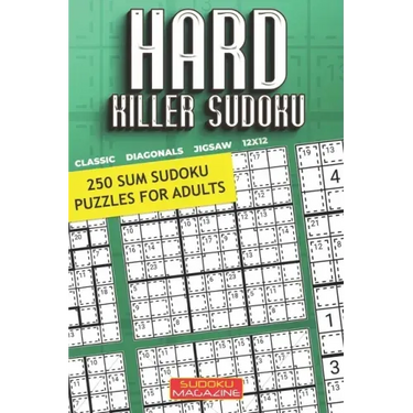 Hard Killer Sudoku: 250 Sum Sudoku Puzzles for Adults