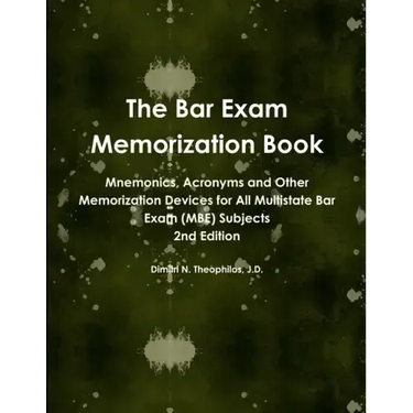 The Bar Exam Memorization Book