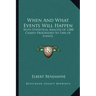 When and What Events Will Happen: With Statistical Analysis of 2,000 Charts Progressed to Time of Events.