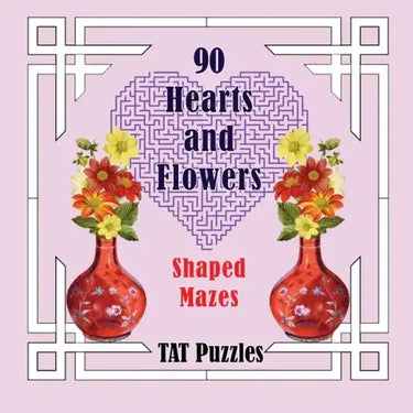 90 Hearts and Flowers Shaped Mazes