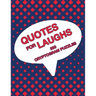 Quotes For Laughs: Humorous Inspirations Cryptogram Puzzle Activity Book Games Large Print Size Cryptography Red Theme Design Soft Cover