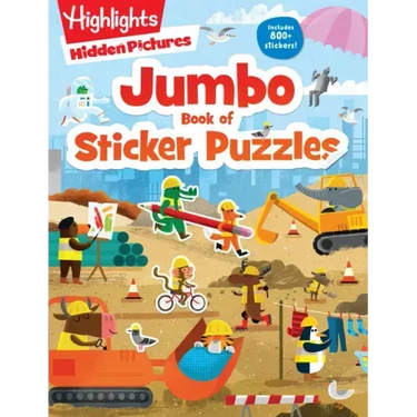 Jumbo Book of Sticker Puzzles: Ultimate Sticker Puzzle Fun with Over 800 Stickers & 100 Activities, Including Mazes, Hidden Pictures Scenes & Logic Pu