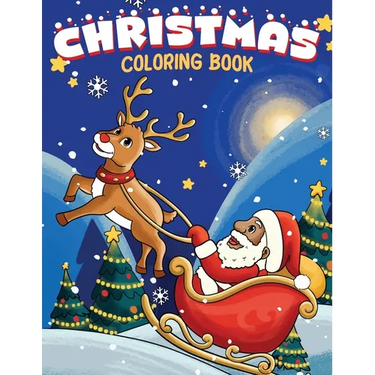 Christmas Coloring Book: Children's Coloring book featuring African-American Santa and children